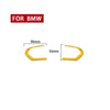 BMW F20 F22 F30 F32 F10 F06 2 x Yellow Leather Steering Wheel Covers (2011-2020)