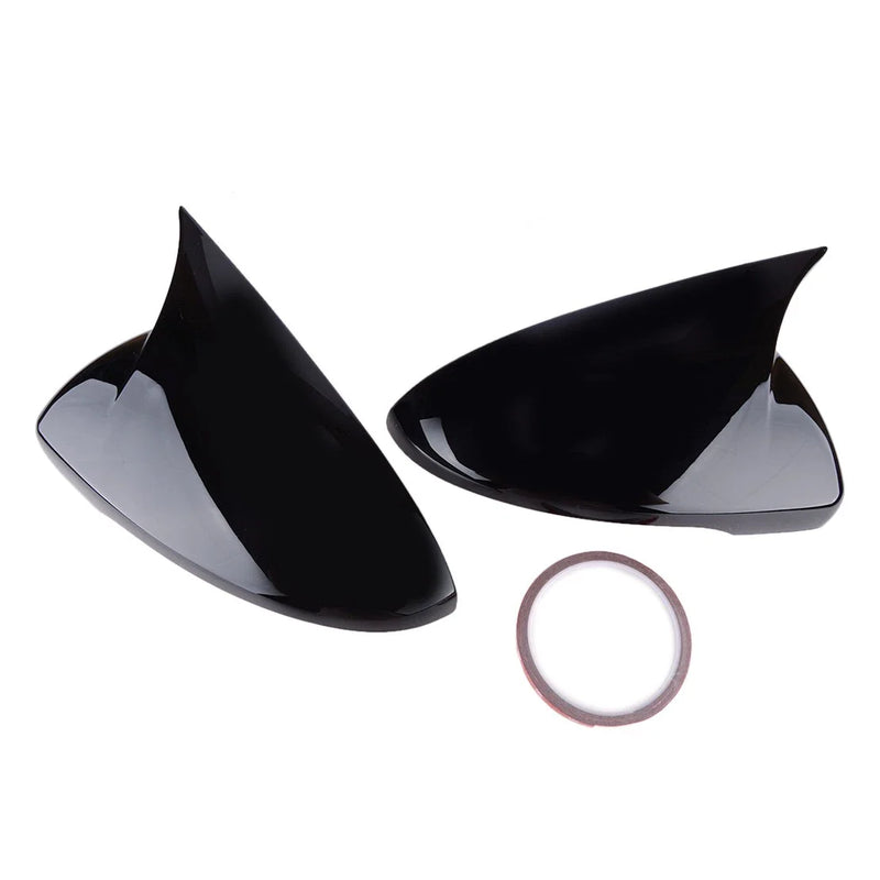 Kia Forte K3 Cerato 2 x Gloss Black Rear View Mirror Cover Caps (2014-2018)
