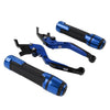 BMW S1000XR Blue Extendable Brake Clutch Lever Grip Set (2015-2021)