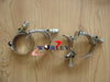 Universal 8 x 4" Turbo Pipe Hose Coupler T-Bolt Clamps