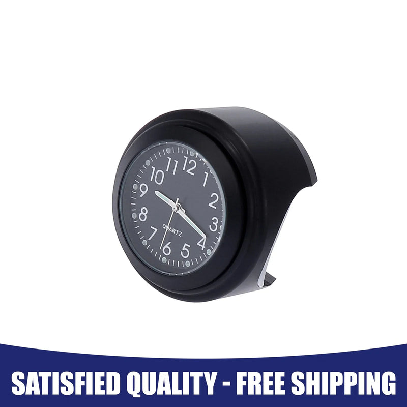 Motorcycle Handlebar Mount 1x Watch Dial Clock Set