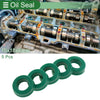 Oil Seal Rotary Shaft Seal TPU 10x18x6mm High-Pressure Green 5 Pcs