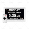 Wall - Calendar, Date, Week, Month, Year 7" LED Digital Day Clock
