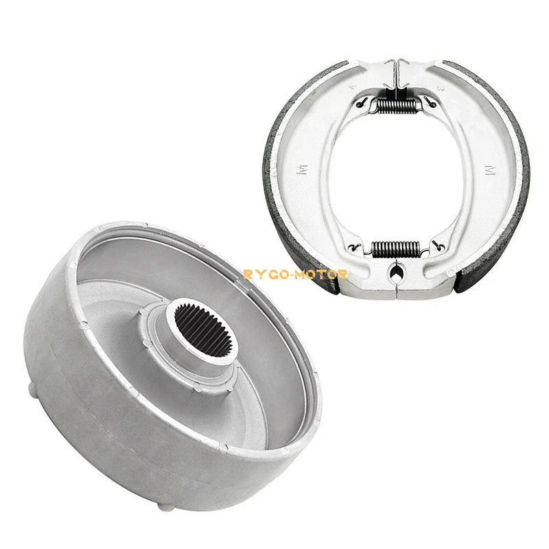 Honda TRX250TM 2x4 Recon Rear Brake Drum Hub with Brake Shoes (2002–2023)