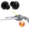 Universal Motorcycle Negative Black M10 Mirror Hole Plugs Screws Caps