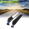 Motorcycle 1set M8/M10 Motorcycle Rear View Mirror Blue Aluminum Alloy