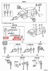 Toyota FJ Cruiser GSJ15 Remote Key Housing Kit