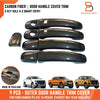 Ford Ranger T6 PX Everest Black Carbon Fiber Door Handle Cover (12-21)