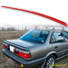Toyota Corolla E90 Sedan 3E6 Red Boot Lip Spoiler (1987-1992)