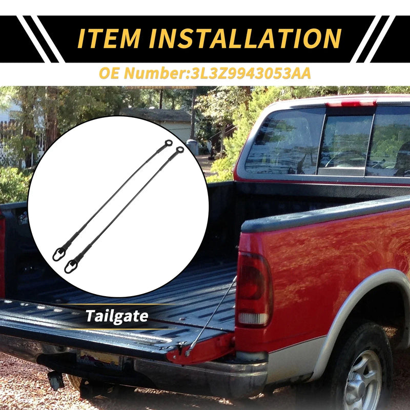 Ford F-150 F-250 F-350 Tailgate Cables  Support (2004-2023)