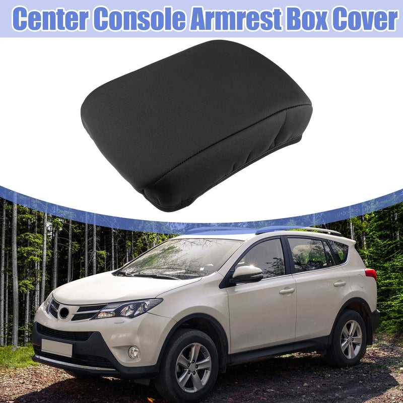 Toyota RAV4 Center Console Armrest Box Cover Protector Black (2014–2018)