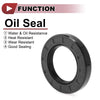Rotary Shaft Seal 40x65x10mm Nitrile 70D Black 5 Pcs