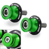 BMW S1000R S1000RR (2014-2018) - 2 x M8 Stand Screws Green Swingarm Spools