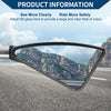 Motorcycle M8/M10 Rear View Mirrors Triangle Shape Black Silver Tone