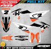 KTM SX 125 150 250 Custom Decal Kit SPRINT Stickers (2019-2020)