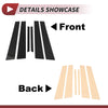 Mercedes S-Class (2007-2013) Black 6 Pcs Door Pillar Window Trim