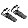 Diverse Motorcycle Metal Passenger Black Silver Pedals