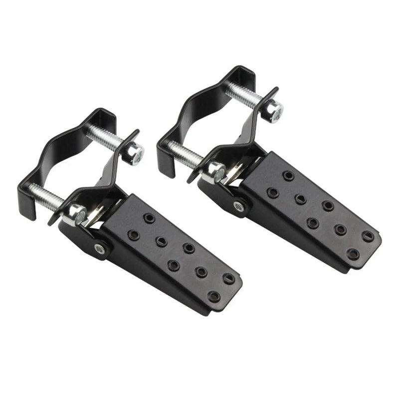Diverse Motorcycle Metal Passenger Black Silver Pedals