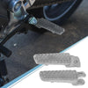 Honda Pair 8mm Metal Footrest Footpeg Silver Tone