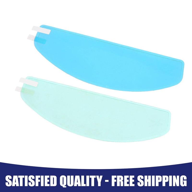 Motorcycle Helmet Rain Proof Anti Fog Film / 9.65 x 3.46 / 2 x Sticker