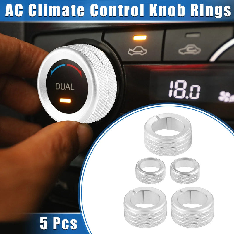 Toyota 4Runner 5 Pcs AC Climate Control Knob Rings (2010–2022)