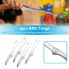 Grill - Korean & Japanese 4 x BBQ Tongs Self-Standing Non-Slip Cooking