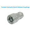 Tractor 1/2" BSP Hydraulic ISO Poppet Quick Release Couplings
