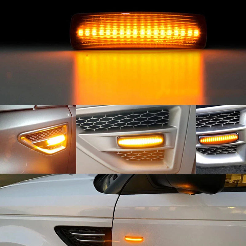 Land Rover LR2 LR3 LR4 Smoke Lens LED Side Marker Lights (2008-2016)