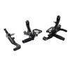BMW S1000RR M1000RR 2019-2024 Black Adjustable Foot Pegs