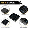 Chevy Silverado 1500 (2007-2013) Black Blue Center Console Organizer Tray