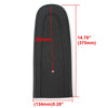 Harley Dyna Black Flame Stitch PU Leather Rear Fender Bib (2006-2017)