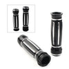Harley Touring Black CNC Billet Aluminum 1" Handlebar Grips