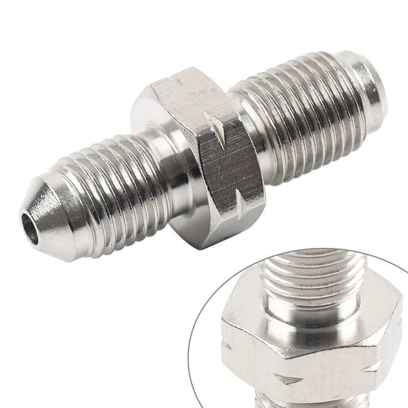 AN3 to M10x1.0 Stainless Brake Fittings Adapter 3/8x24 UNF (No Year)