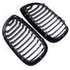 BMW 3-Series E46 Coupe Gloss Black Front Kidney Grille (2003-2006)