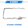 Chrysler Durable Metal Silver Tone Oil Pan Gasket (2005-2009)