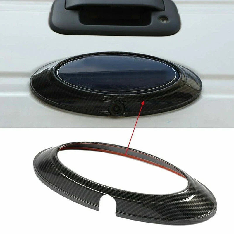 Ford Ranger Carbon Fiber Rear Logo Emblem Badge Ring Cover (2015-2022)