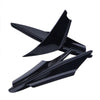 4 x Car SUV Bumper Canard Splitter Diffuser Valence Spoiler Lip Gloss Black
