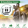 Motorcycle End Grips Aluminum Alloy Silver Tone Hand Grips Cover Kit