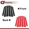 Honda CR-V (2008-2011) Black 6 Pcs Car Door Pillar Window Trim