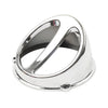 GY6 Jog50 Motorcycle - Silver Modified Fan Cover
