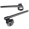 Universal Motorcycle - Black 33mm Clip On Handlebar Fork Tubes