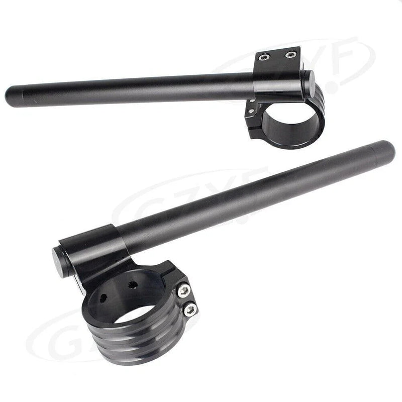 Universal Motorcycle - Black 33mm Clip On Handlebar Fork Tubes