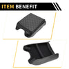 Ford - Microfiber Leather Carbon Fiber Black Console Lid Armrest Cover