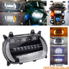 Harley FLTR Road Glide LED Front Headlight Turn Signal & Running Light (15-23)