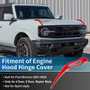 Ford Bronco 2021-2024, Trail Sight Trim, Red Hood Hinge Cover