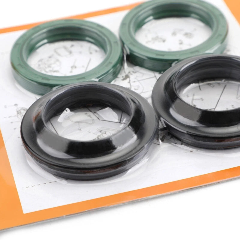 Kawasaki KX80 KX850 Z750 Fork Seal Ring Set with Dust Caps (1980-2015)