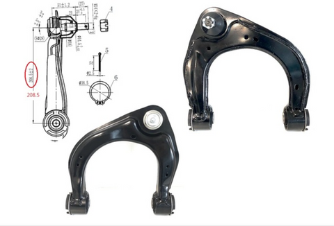 Control ARM Right Hand Side Front Upper FOR Mazda BT-50 Up