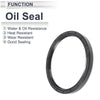 Oil Seal / 5 x 90x105x10mm / Seal Ring Rotary Shaft Seal Nitrile Rubber Black