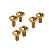 Bike Motorcycle 6 x Gold Titanium M6x15mm Torx Head Bolts