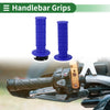 Motorcycles 7/8" 22mm Hand Grips Cover Kit TPR Blue